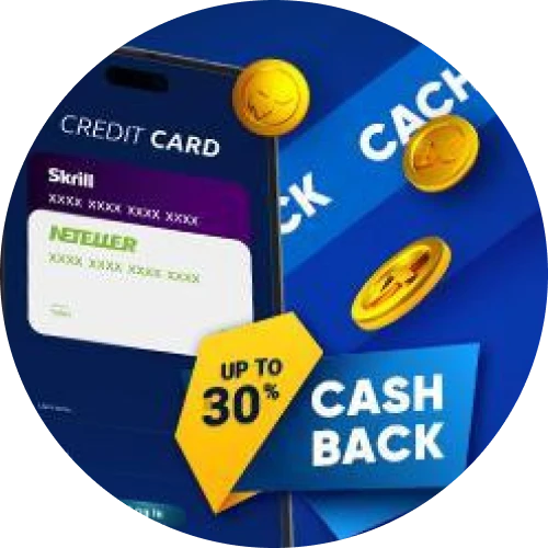 Get 30% Cashback Bonus at 1xbet.